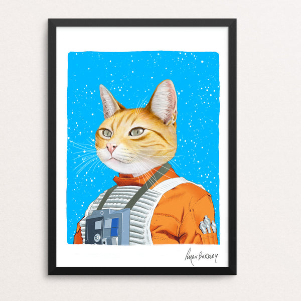 Mewk Skywalker Cat -May the Fourth Limited Edition Art Print