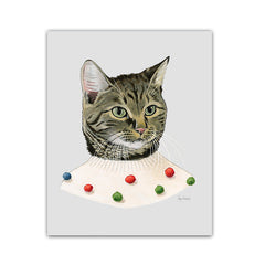 Pom Pom Cat Art Print
