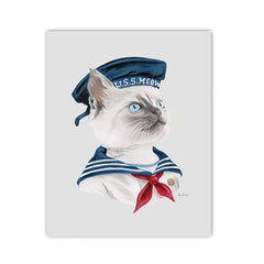 Sailor Kitten Art Print