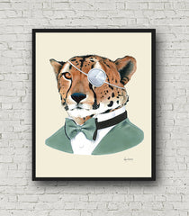 Oversized Cheetah Gentleman Print - 16x20 or 20x28 inches