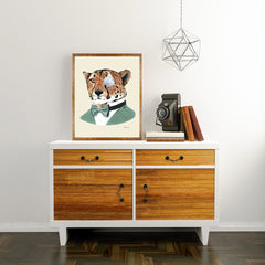 Oversized Cheetah Gentleman Print - 16x20 or 20x28 inches