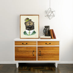Oversized Otter Gentleman Print - 16x20 or 20x28 inches