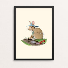 Rabbit Gardener - The Enthusiasts Print