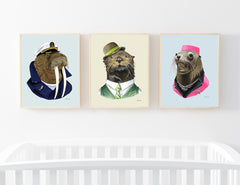 Oversized Otter Gentleman Print - 16x20 or 20x28 inches