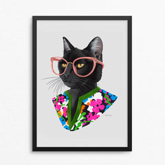 Cat art print - Fashion Cat