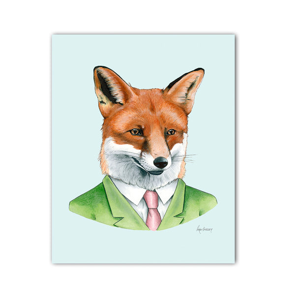 Fox Gentleman Art Print