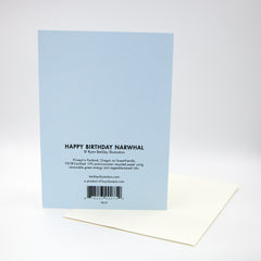 Happy Birthday Card - Party Narwhal