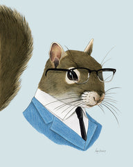 Squirrel Gentleman Art Print