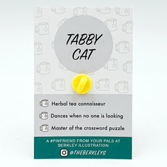 Enamel Pin - Tabby Cat Lady