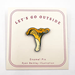 Enamel Pin - Chanterelle Mushroom