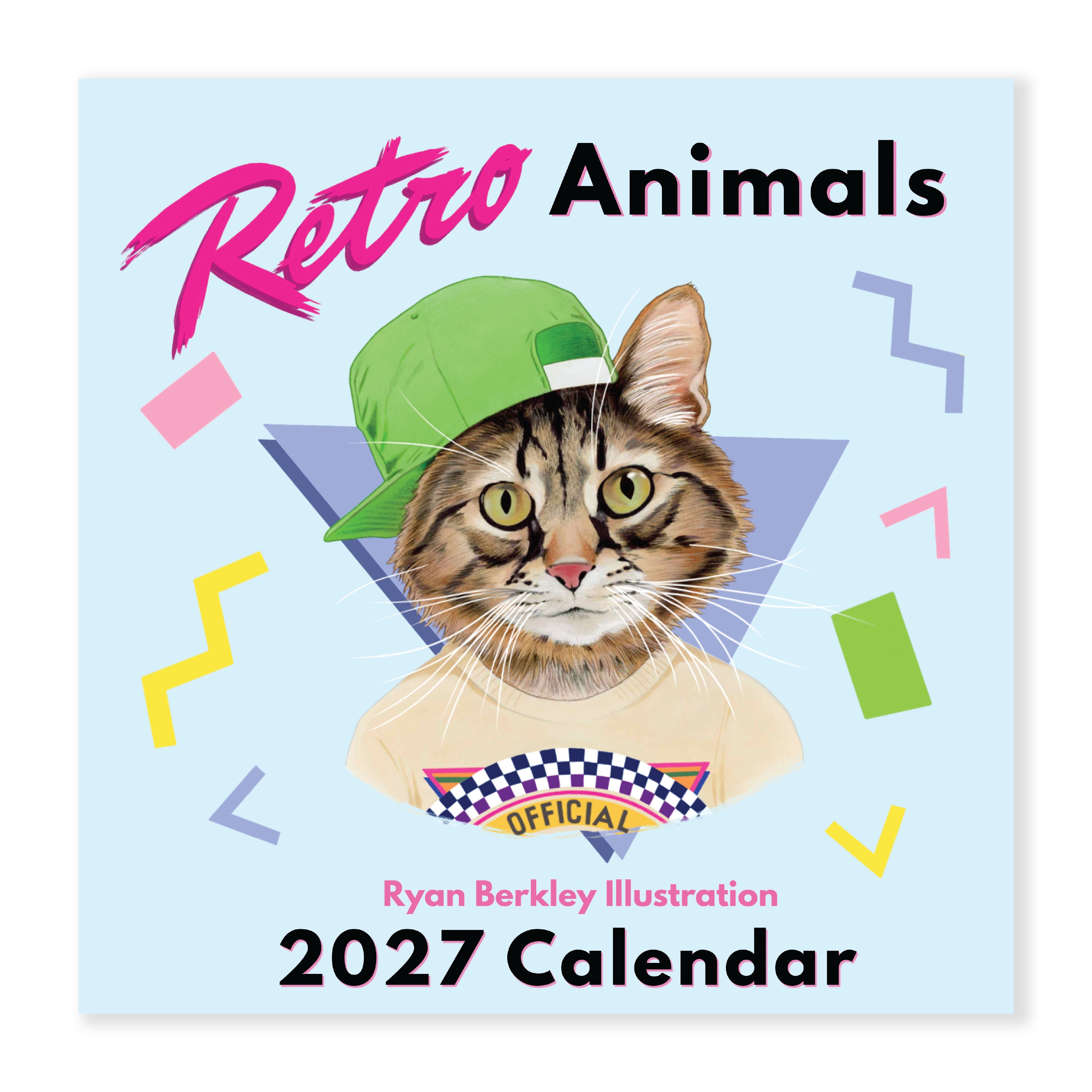 2027 Wall Calendar - Retro Animals