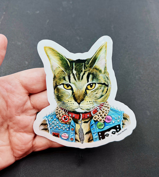 Vinyl Sticker - Punk Cat