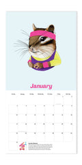 2027 Wall Calendar - Retro Animals