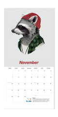 2027 Wall Calendar - Retro Animals
