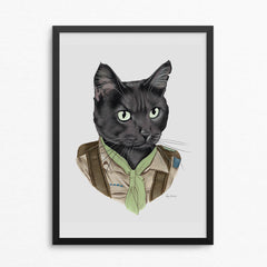 Adventurer Cat Art Print