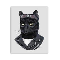 Rebel Cat Art Print