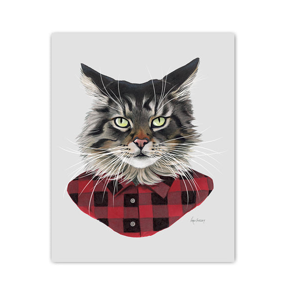 Outdoor Cat Art Print