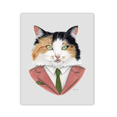Business Cat Art Print