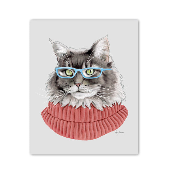 Indoor Cat Art Print