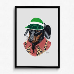 Dachshund art print (Wiener Dog)