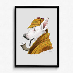 Detective Dog Art Print