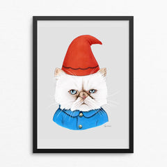 Gnome Cat Art Print