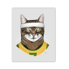 Sports Cat Art Print