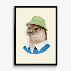 River Otter art print