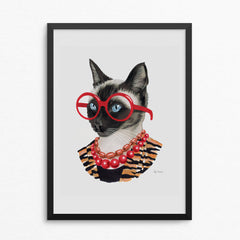 Stylish Cat Art Print