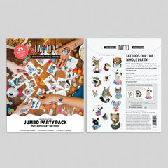 Temporary Tattoos - Animal Jumbo Party Pack