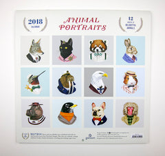 2018 Wall Calendar - Animal Portraits by Ryan Berkley