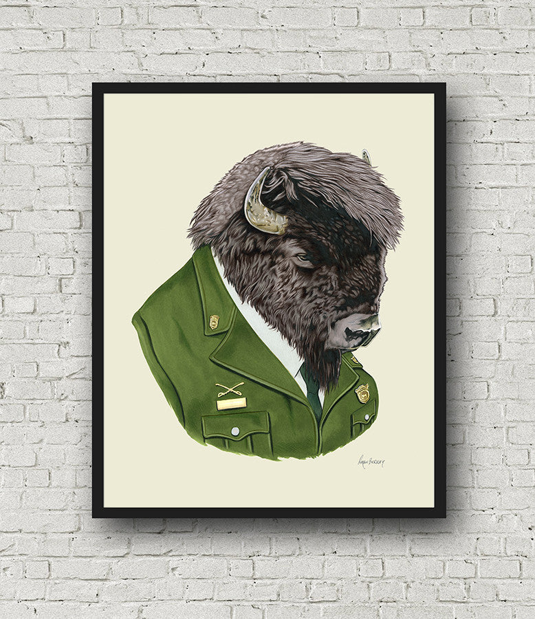 Oversized Bison Print - 16x20 or 20x28 inches