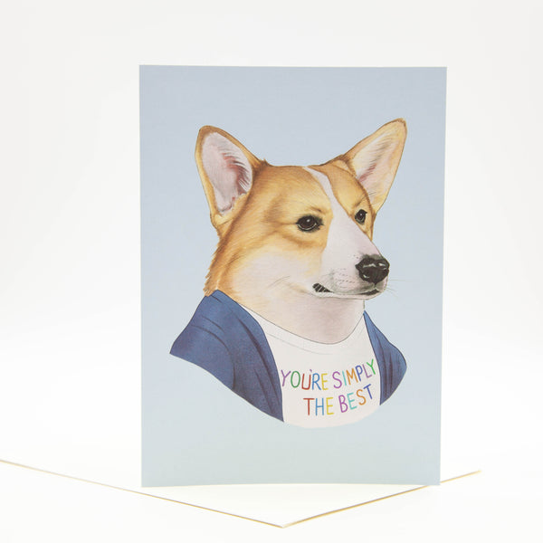 Greeting Card - You're Simply The Best - Corgi