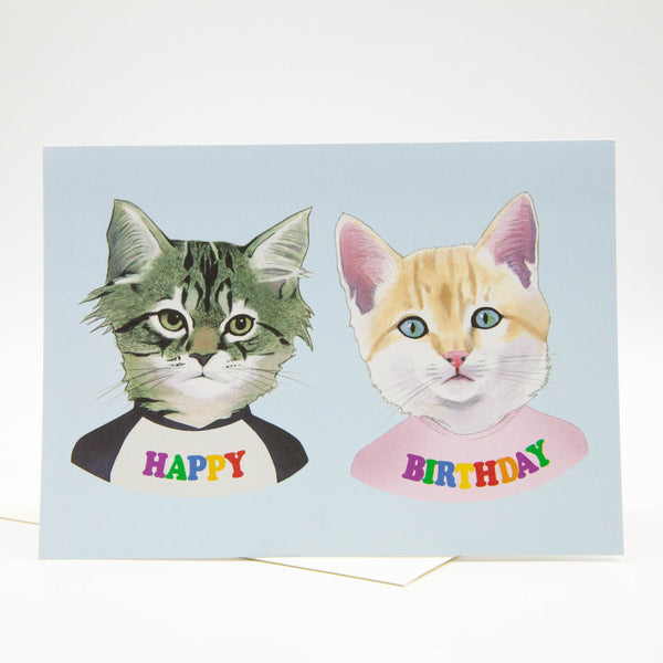 Happy Birthday Card - Party Kittens