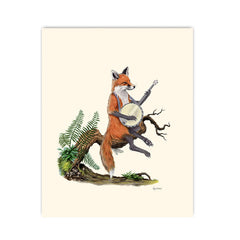 Fox Musician - The Enthusiasts Print