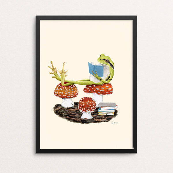 Frog Reader - The Enthusiasts Print