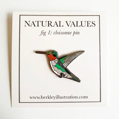 Enamel Pin - Hummingbird - Natural Values