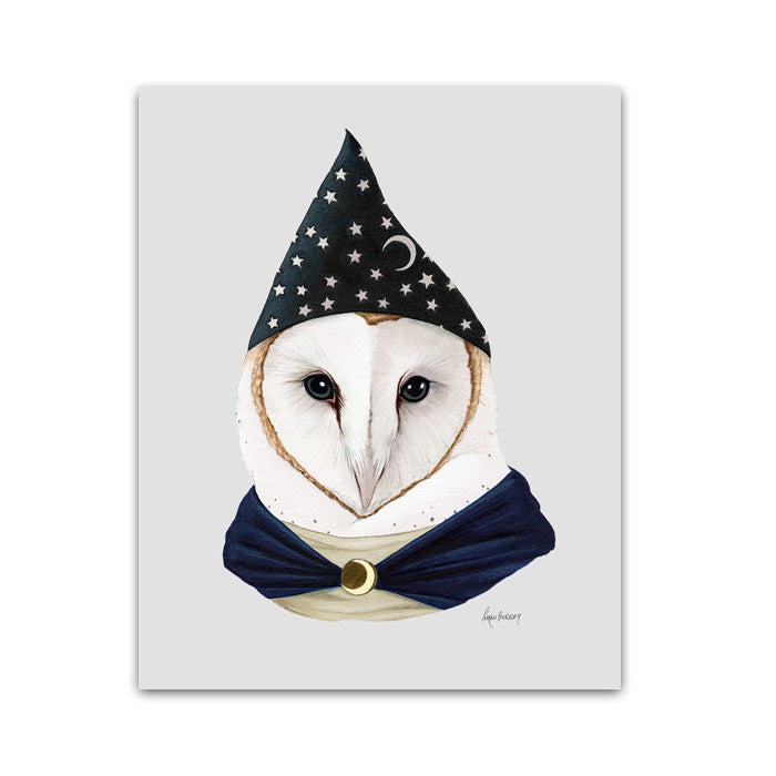 Owl Art Print - Wizard Barn Owl