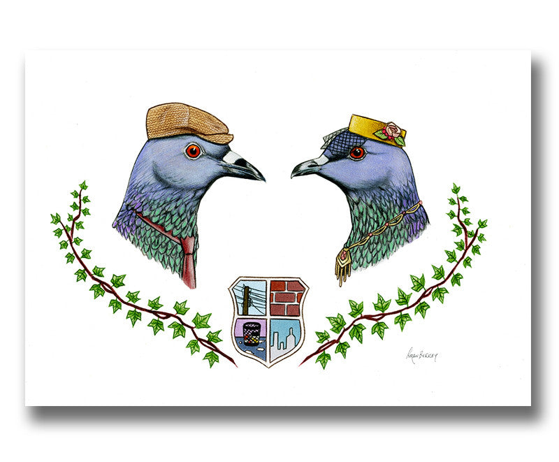 Pigeon Bird Couple