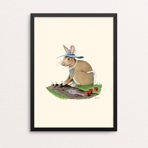 Rabbit Gardener - The Enthusiasts Print