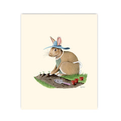 Rabbit Gardener - The Enthusiasts Print