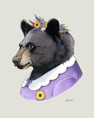 Bear Art Print - Black Bear Lady