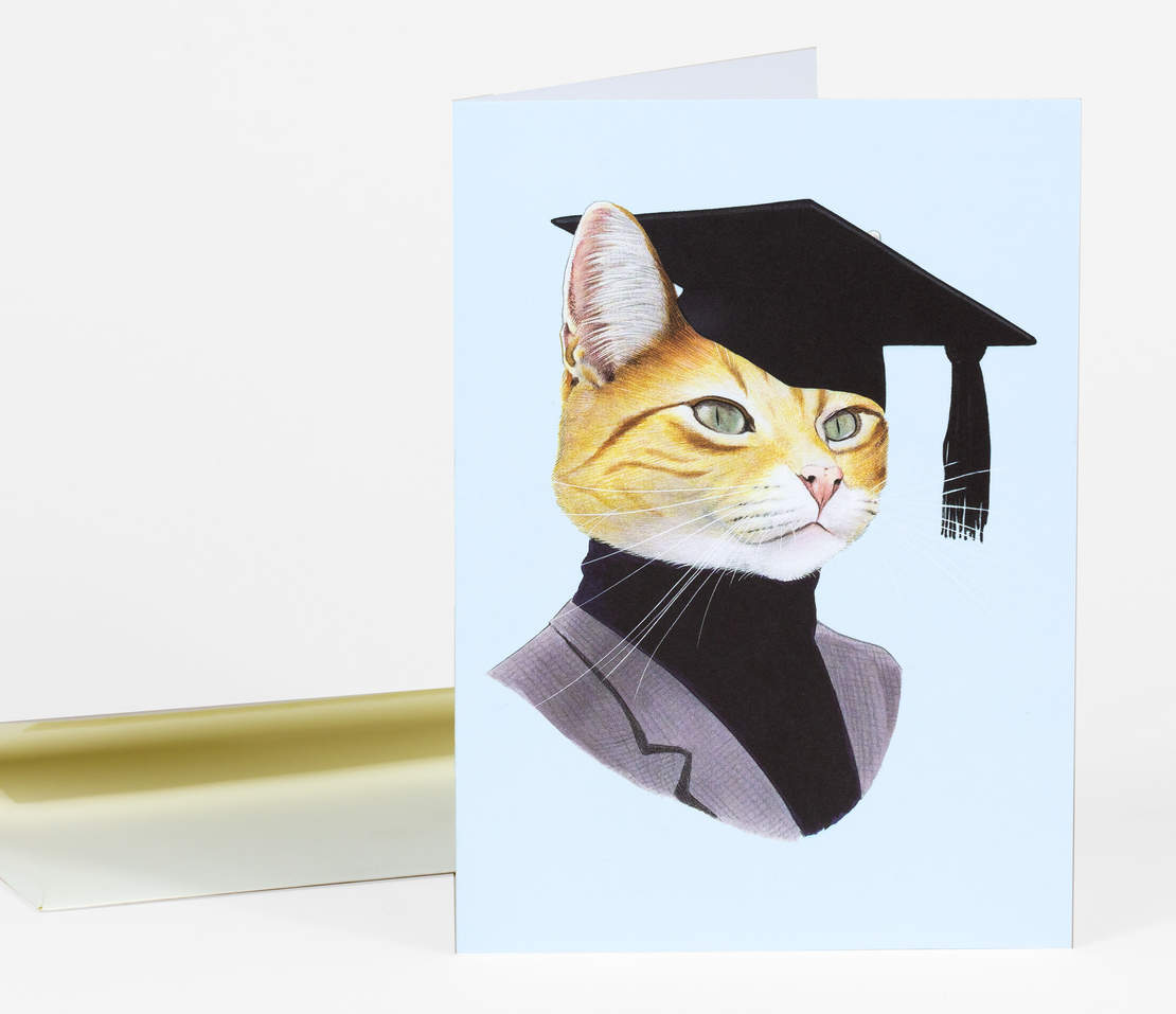 Graduation Card - Cat Grad