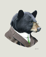 Bear Art Print - Black Bear Gentleman
