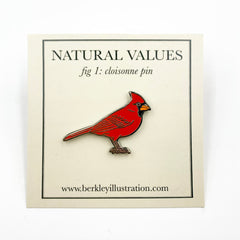 Enamel Pin - Cardinal - Natural Values