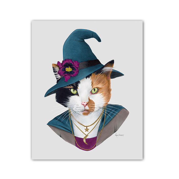 Cat Art Print - Witch Cat