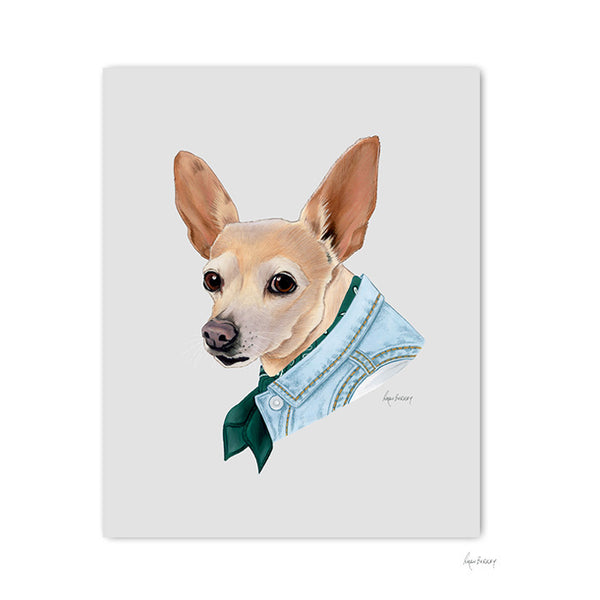 Dog art print - Chihuahua