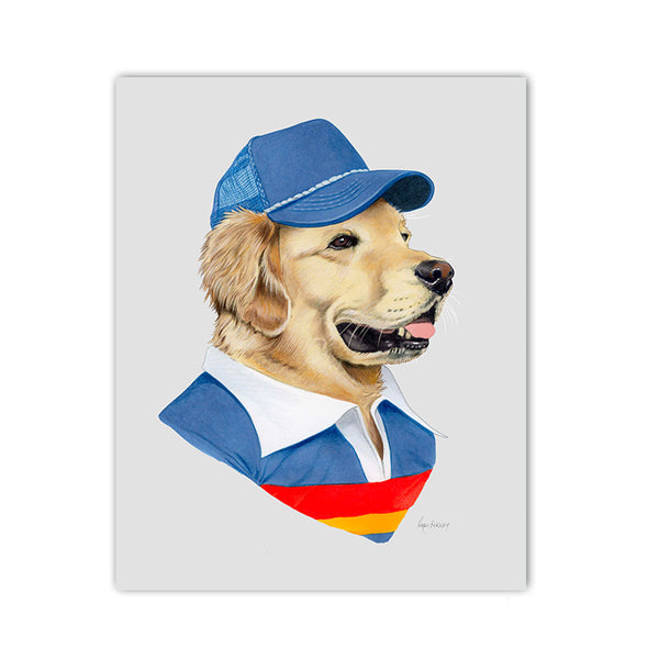Dog Art Print - Coach Dog