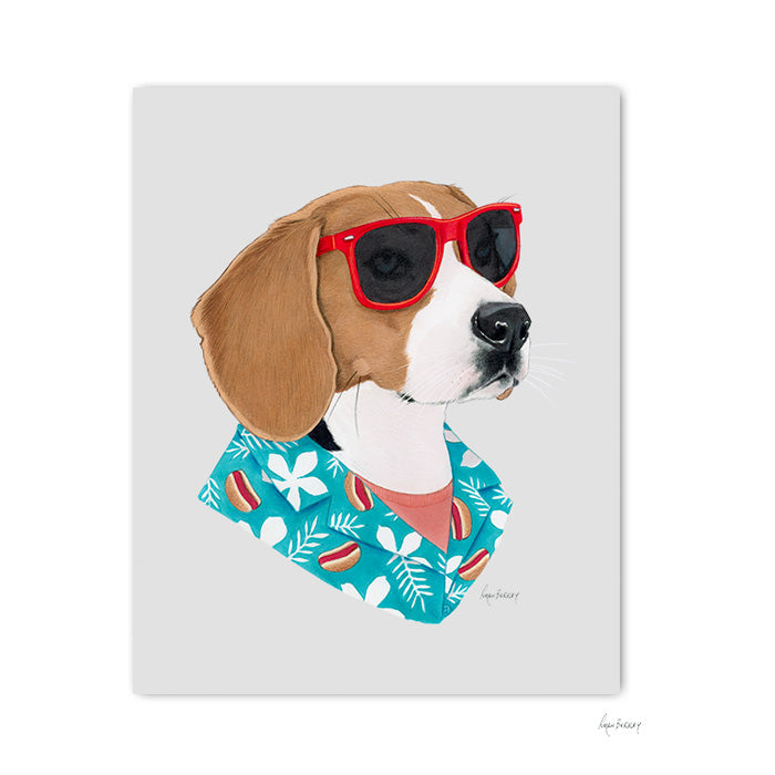 Dog art print - Cool Dog