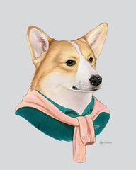 Dog Art Print - Corgi Gentleman